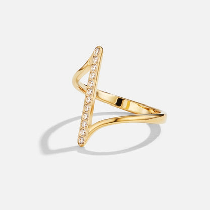 Mila Soft Twist Gold-Tone Fine Band Ring