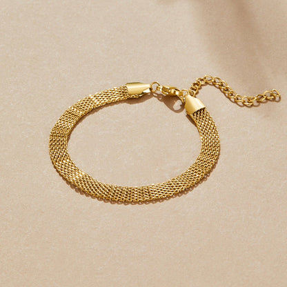 Molly Fine Gold-Tone Mesh Bracelet