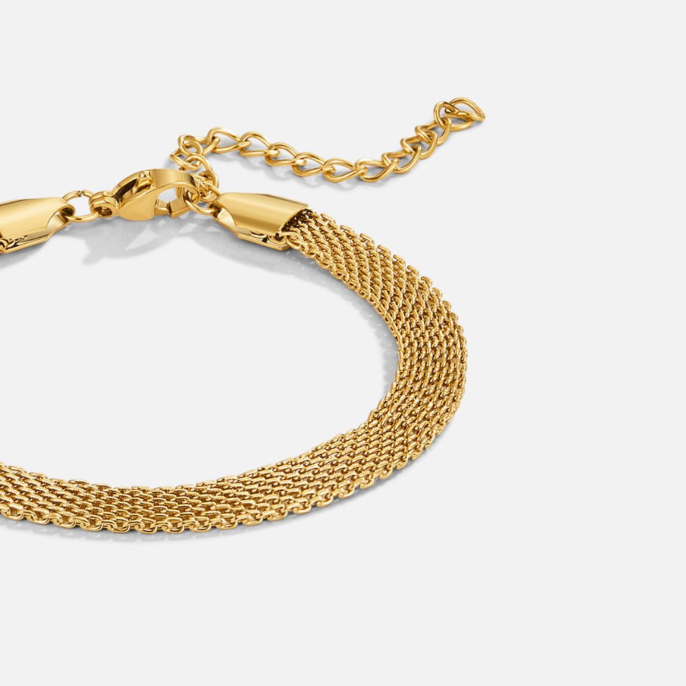Molly Fine Gold-Tone Mesh Bracelet