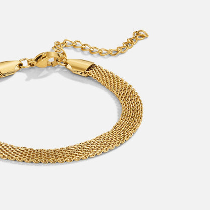 Molly Fine Gold-Tone Mesh Bracelet
