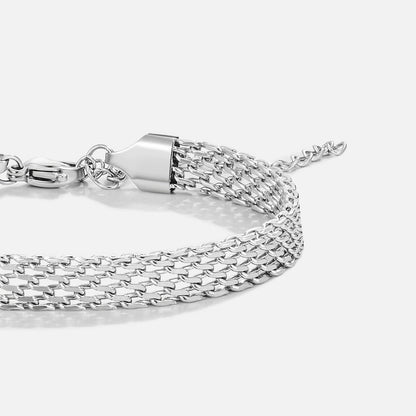 Molly Fluid Mesh Silver-Tone Bracelet