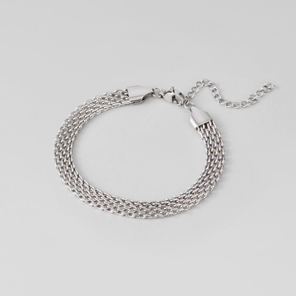 Molly Fluid Mesh Silver-Tone Bracelet