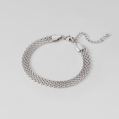 Molly Fluid Mesh Silver-Tone Bracelet
