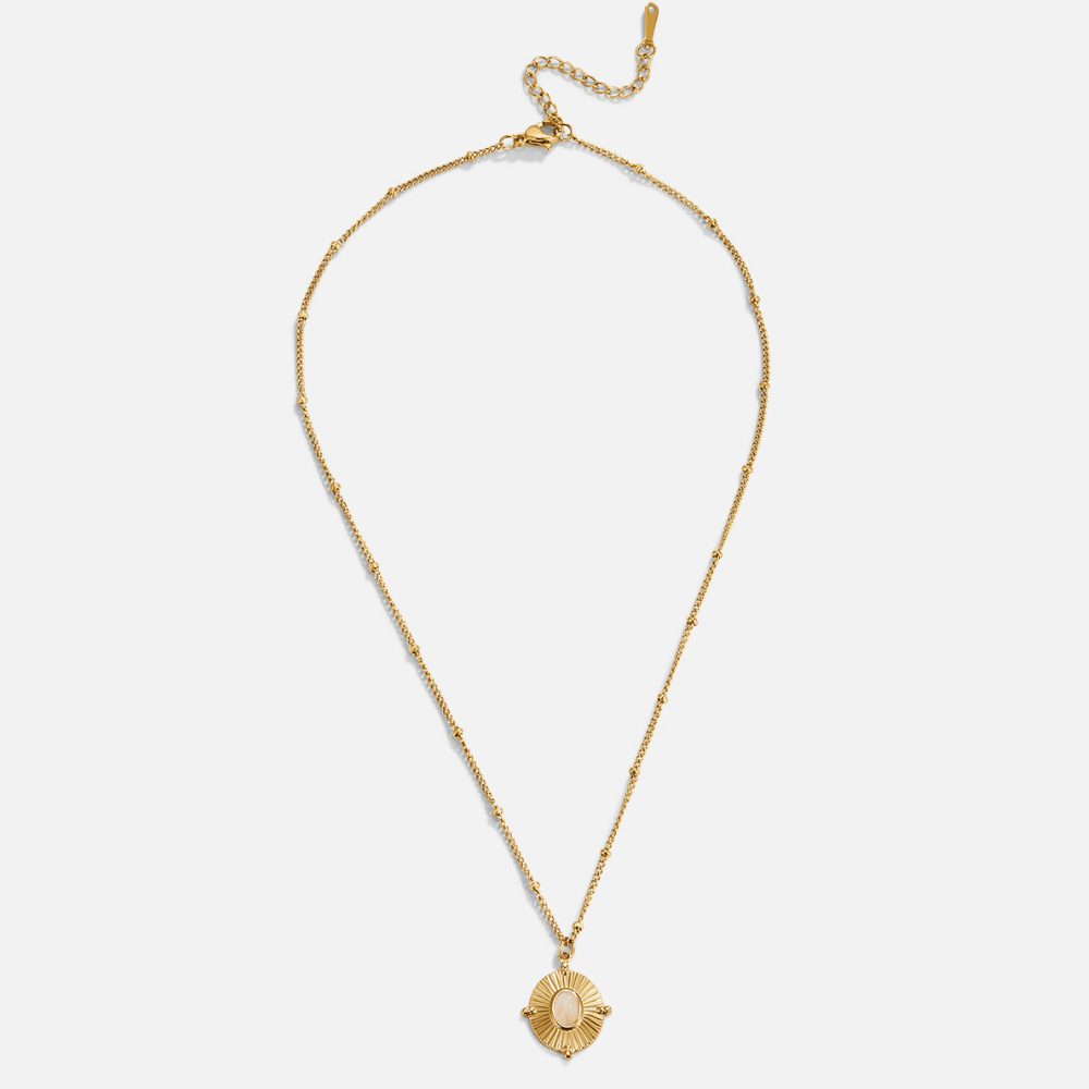 Monique Old-Fashioned Stone Pendant Necklace