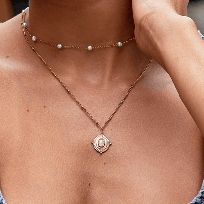 Monique Old-Fashioned Stone Pendant Necklace