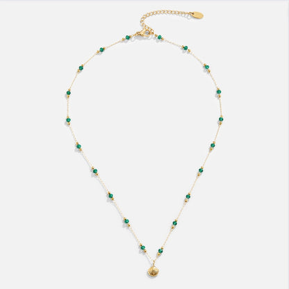 Nerissa Coastal Shell Charm Gold-Tone Necklace