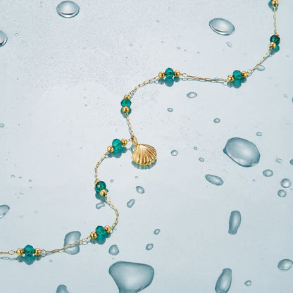 Nerissa Coastal Shell Charm Gold-Tone Necklace