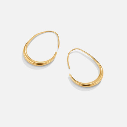 Nica Everyday Rounded Gold-Tone Hoop Earrings