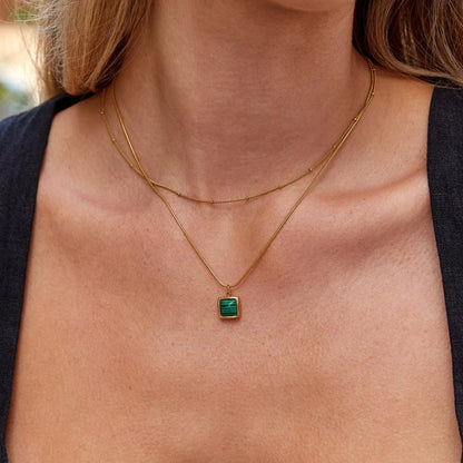 Niyah Tiny Bead Gold-Tone Fine Chain Necklace