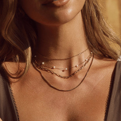Nura Pearl-Effect Bead Gold-Tone Necklace