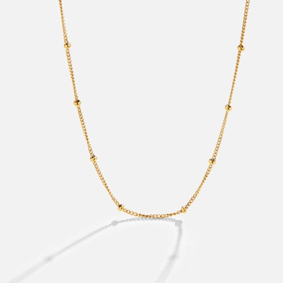Seaside Shell and Bead Layering Necklace Set