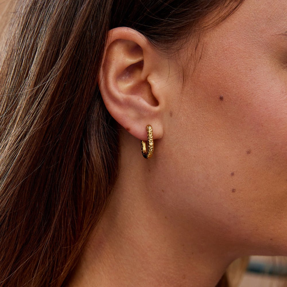 Olivia Simple Round Everyday Hoop Earrings