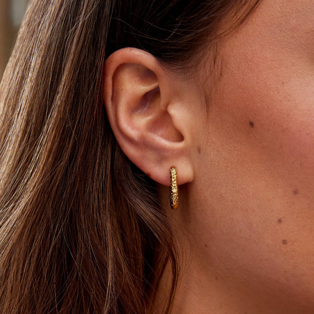 Olivia Simple Round Everyday Hoop Earrings