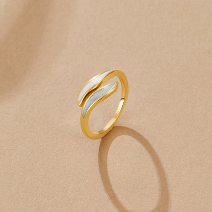 Pastel Crystal Trail Adjustable Wrap Ring