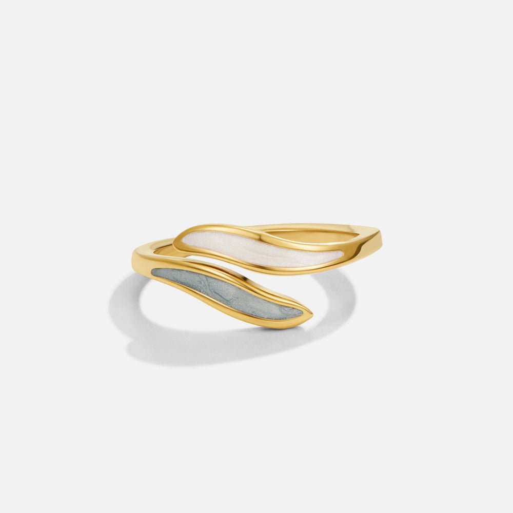 Pastel Crystal Trail Adjustable Wrap Ring