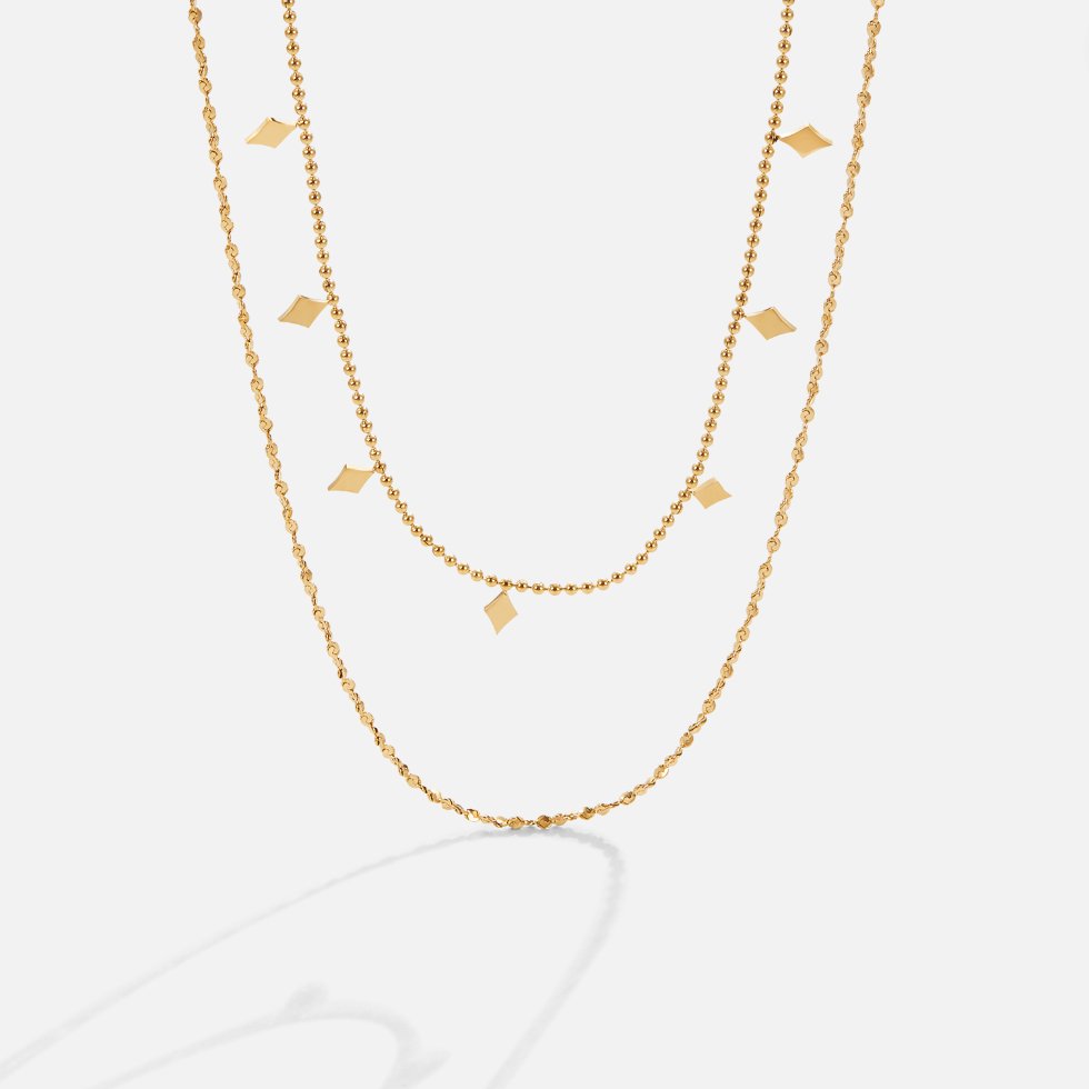 Phoenix Doubled Chain Necklace for Every Day