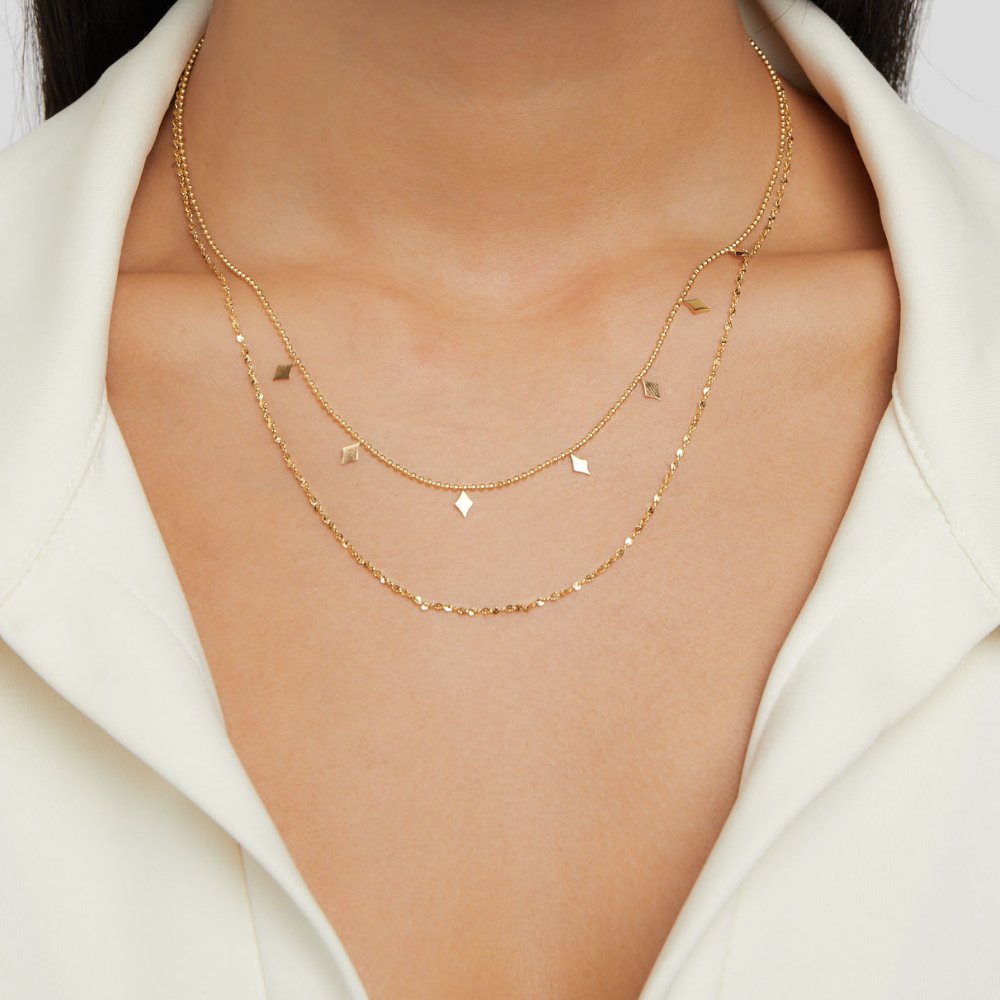 Phoenix Doubled Chain Necklace for Every Day
