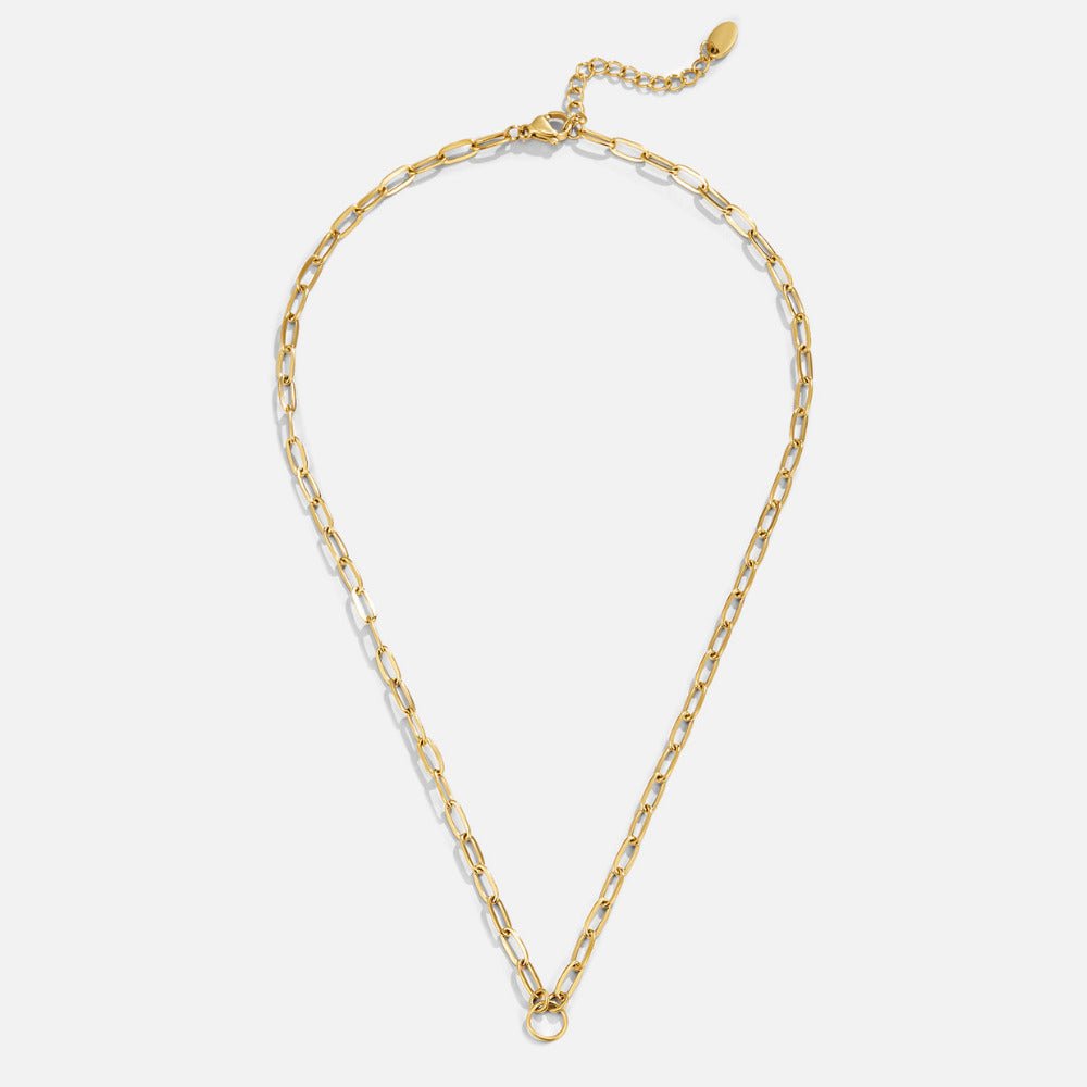 Pia Chain-Link Charm Layering Necklace Set