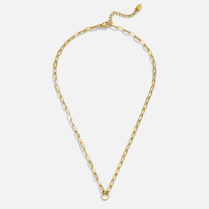 Pia Chain-Link Charm Layering Necklace Set
