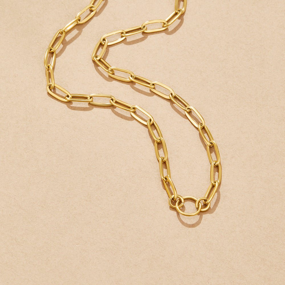 Pia Chain-Link Charm Layering Necklace Set
