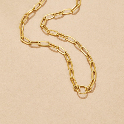 Pia Chain-Link Charm Layering Necklace Set