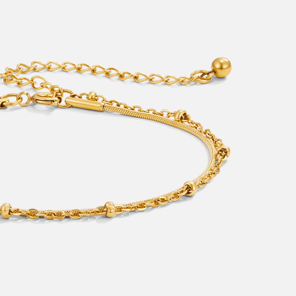 Pia Fine Multi-Strand Gold-Tone Chain Bracelet