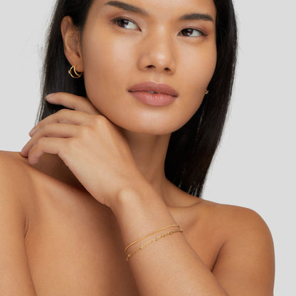 Pia Fine Multi-Strand Gold-Tone Chain Bracelet