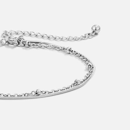 Pia Fine Multi-Strand Silver-Tone Bracelet