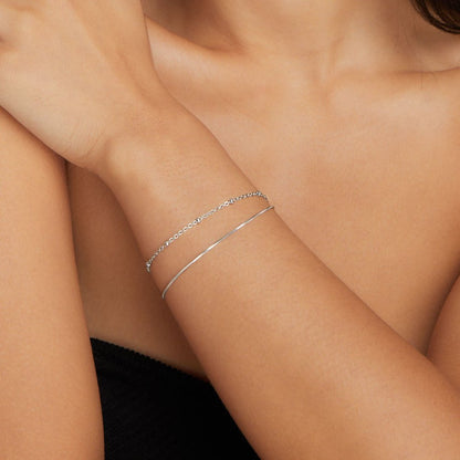 Pia Fine Multi-Strand Silver-Tone Bracelet