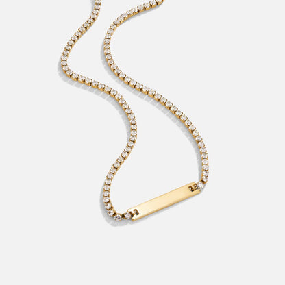 Rina Single Crystal Drop Pendant Necklace