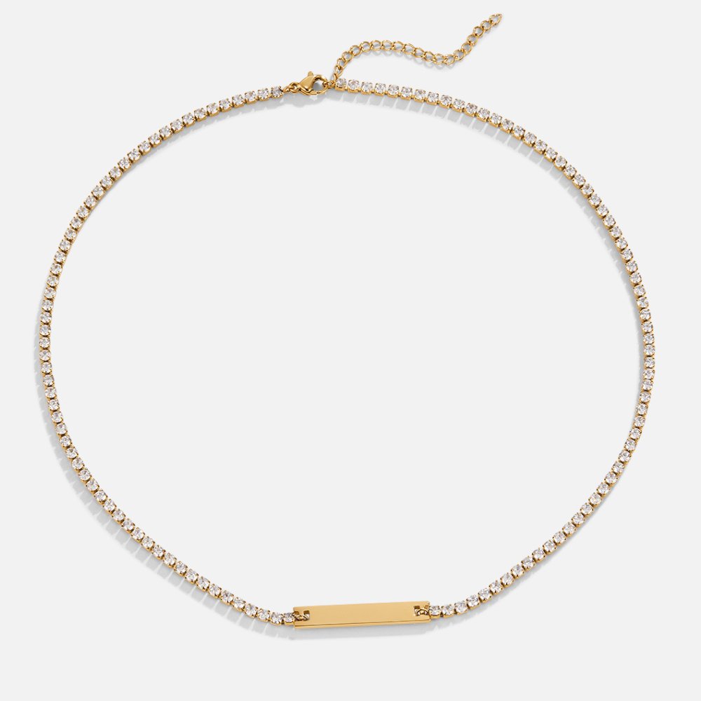 Rina Single Crystal Drop Pendant Necklace
