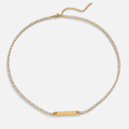 Rina Single Crystal Drop Pendant Necklace