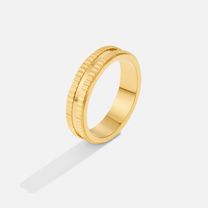 Rina Simple Gold-Tone Band for Stacking