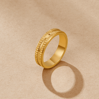 Rina Simple Gold-Tone Band for Stacking