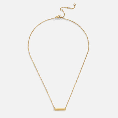 Rina Horizontal Bar Gold-Tone Chain Necklace