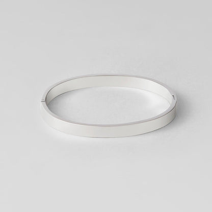 Rina Smooth Cool Shine Silver-Tone Bangle
