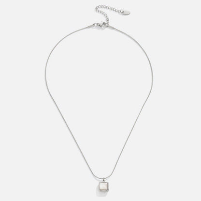 Riva Moon-Pale Drop on a Delicate Chain Necklace