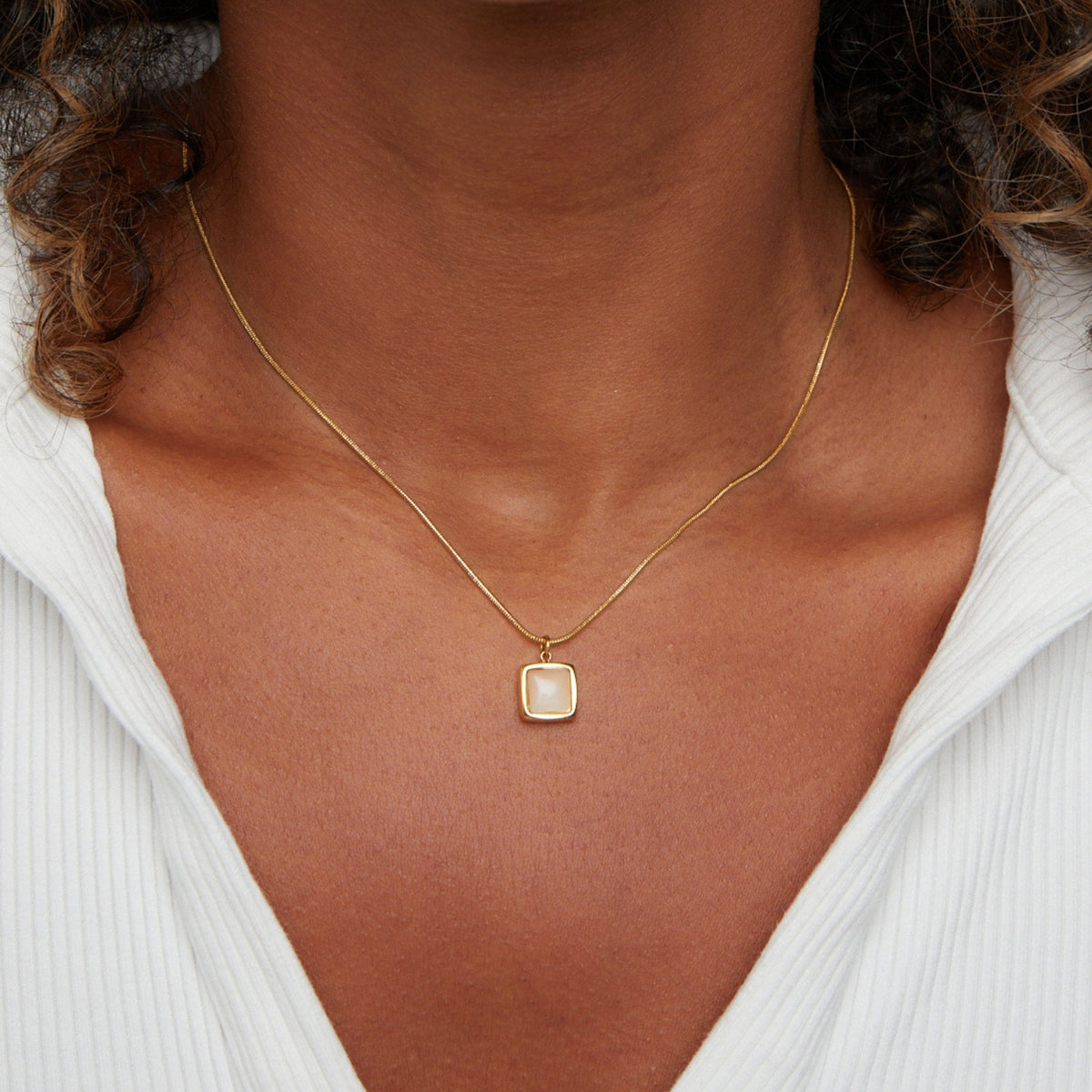 Riva Moonlit Drop Pendant Necklace