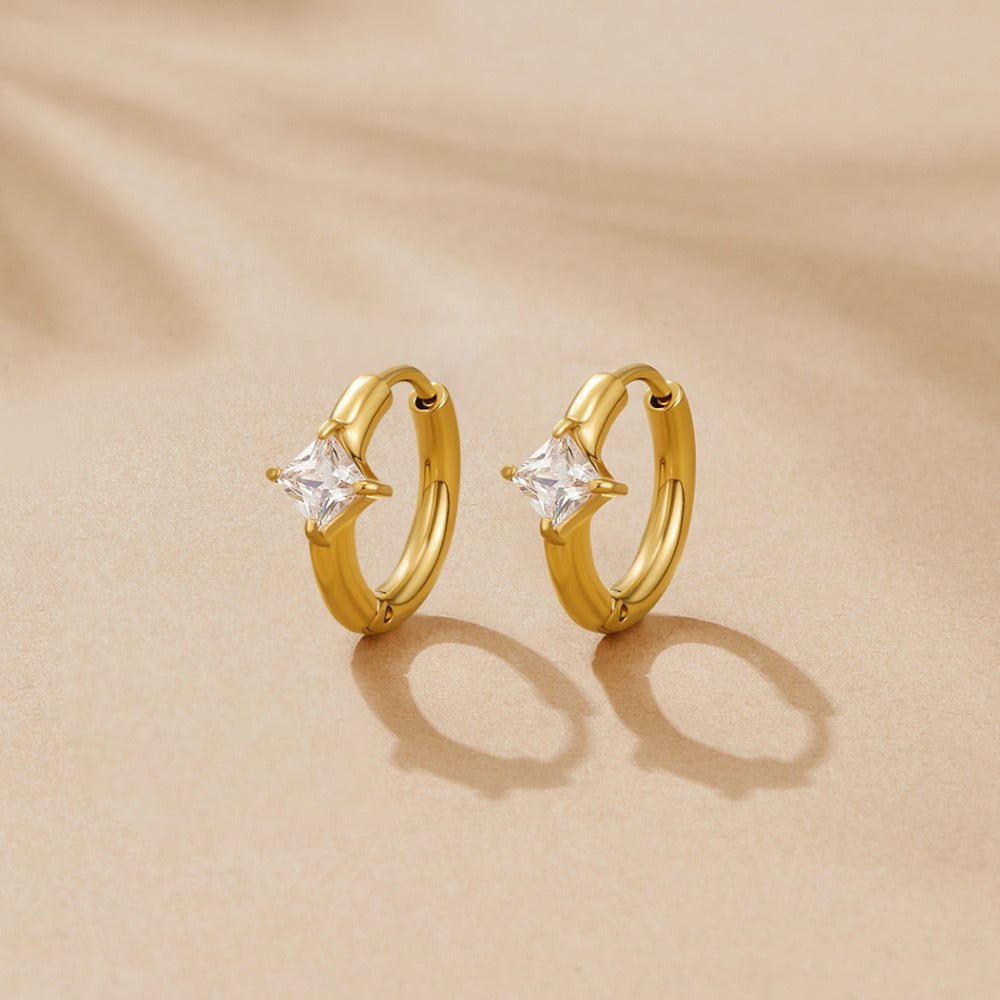 Roselle Close Fit Crystal Huggie Earrings