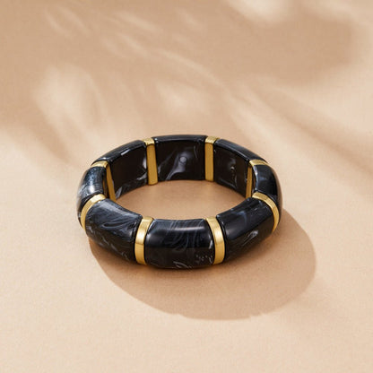 Sabina Marbled Ink Bead Bracelet