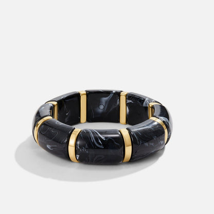 Sabina Marbled Ink Bead Bracelet