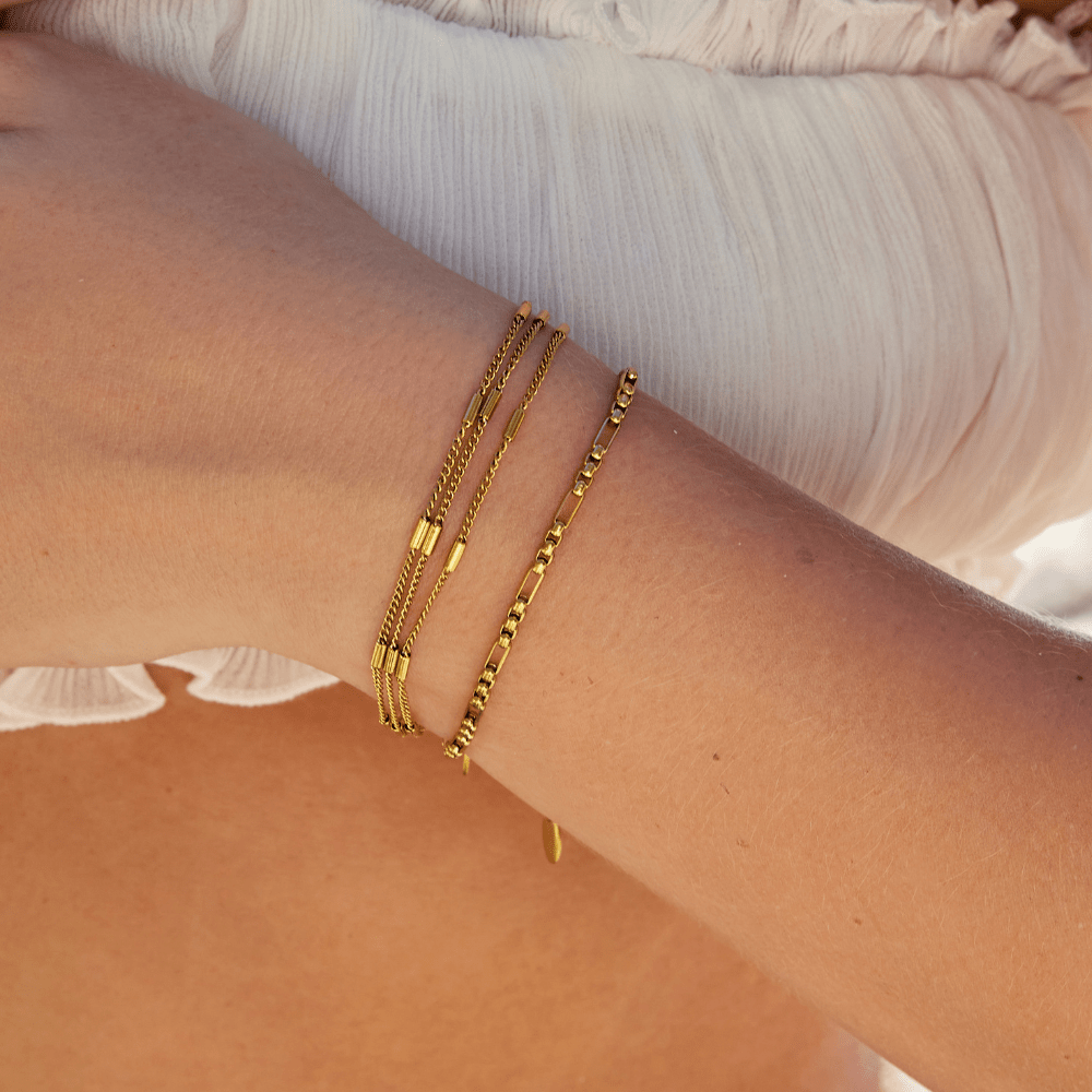 Sabina Slim Three-Strand Layered Bracelet