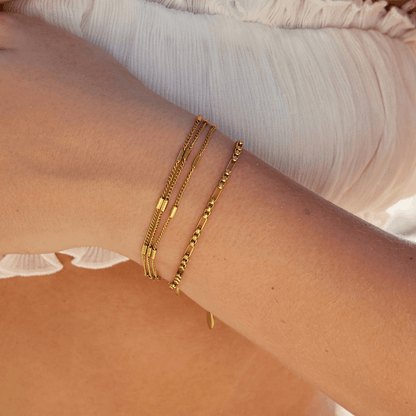 Sabina Slim Three-Strand Layered Bracelet