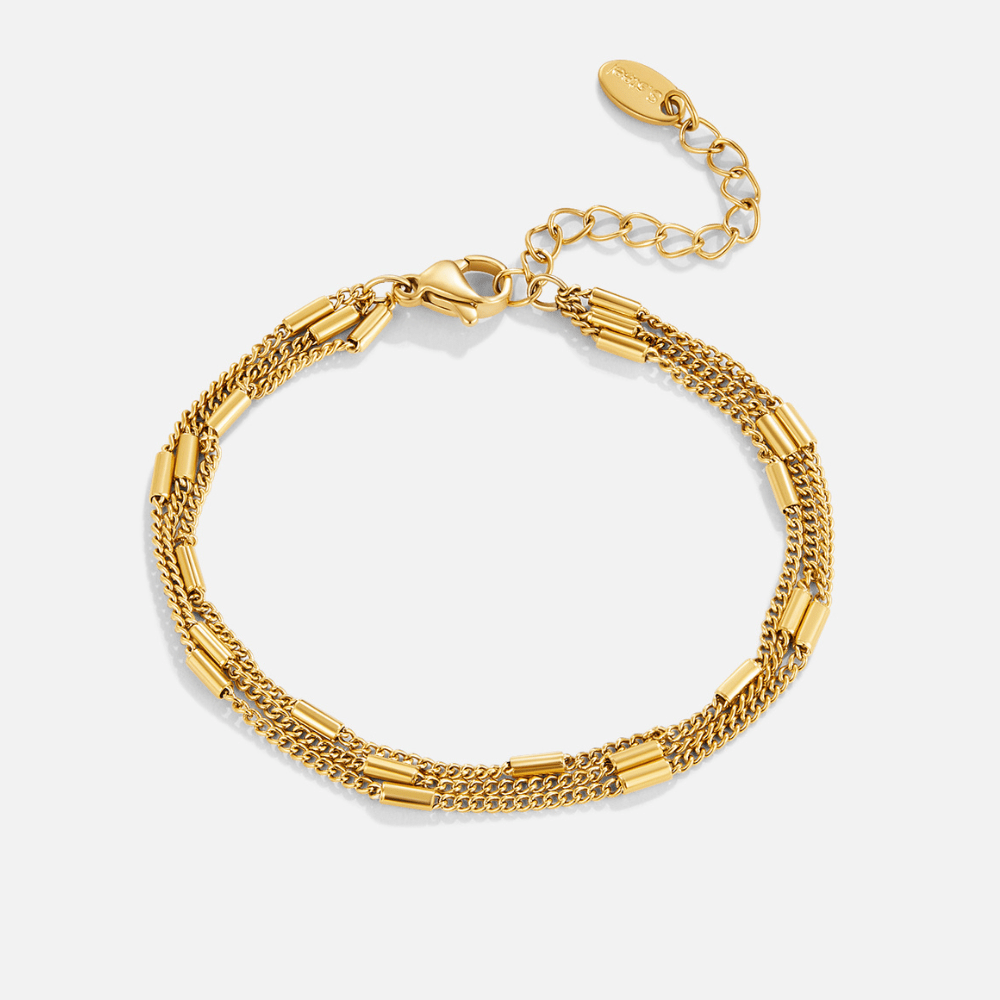 Sabina Slim Three-Strand Layered Bracelet