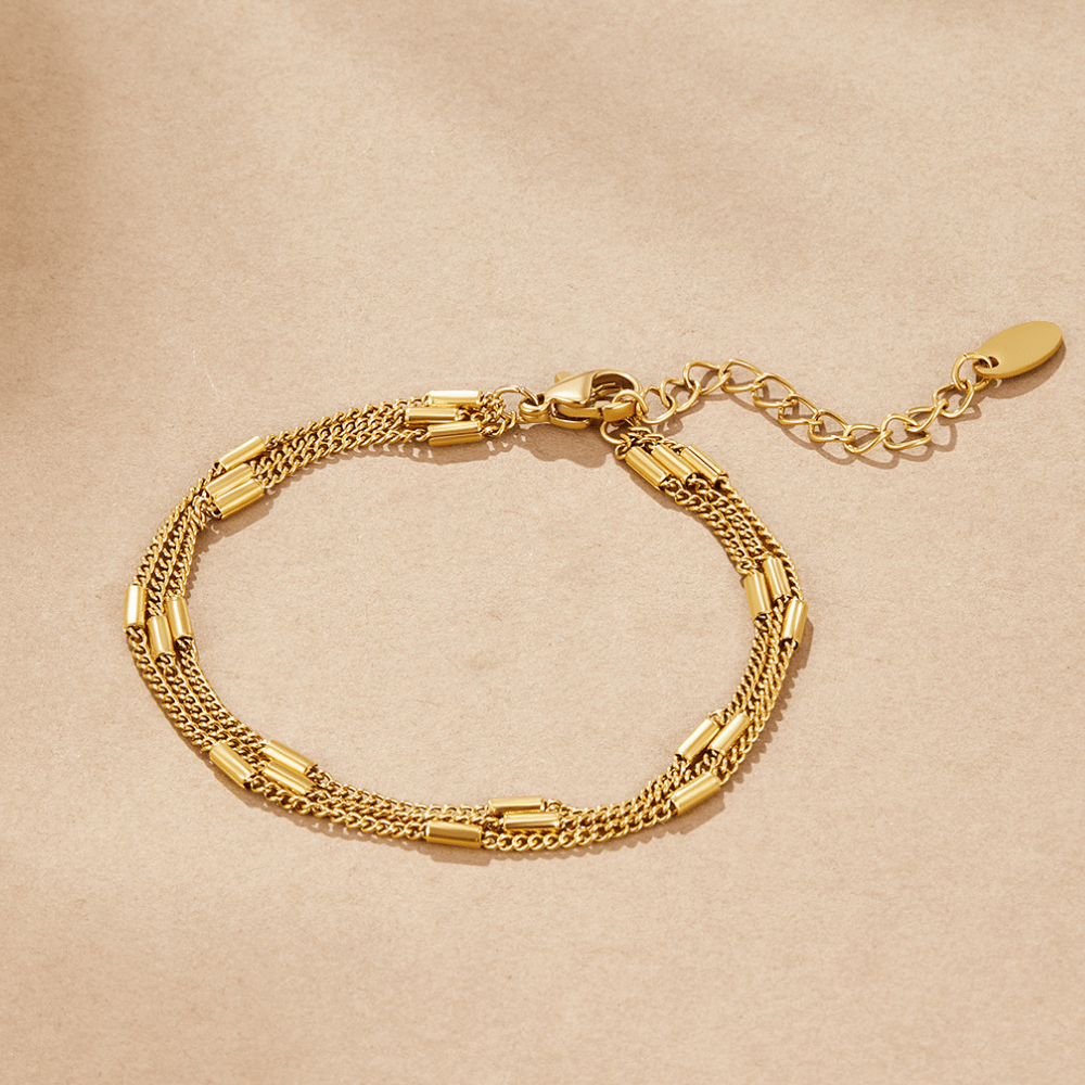 Sabina Slim Three-Strand Layered Bracelet