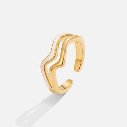 Savannah Plain Warm Gold-Tone Everyday Ring