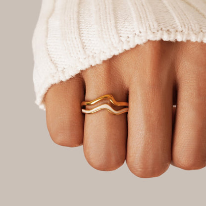 Savannah Plain Warm Gold-Tone Everyday Ring