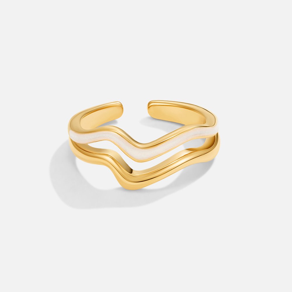 Savannah Plain Warm Gold-Tone Everyday Ring