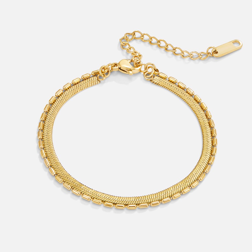 Selene Serpentine and Bead Mix Bracelet