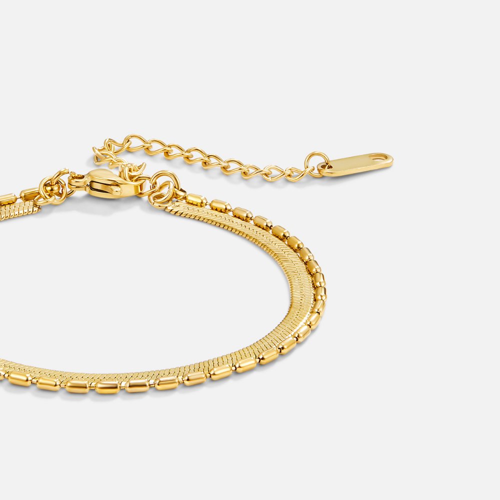 Selene Serpentine and Bead Mix Bracelet